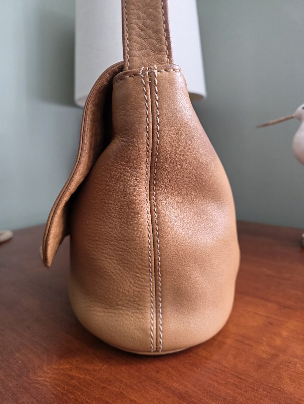 Coach 4903 Sonoma Natural Grain Leather Flap Crossbody Saddle Bag - Picture 3 of 16